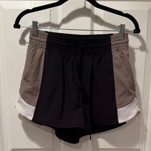ABERCROMBIE & FITCH YPB motionTEK Color-block Lined Athletic Shorts with Pockets